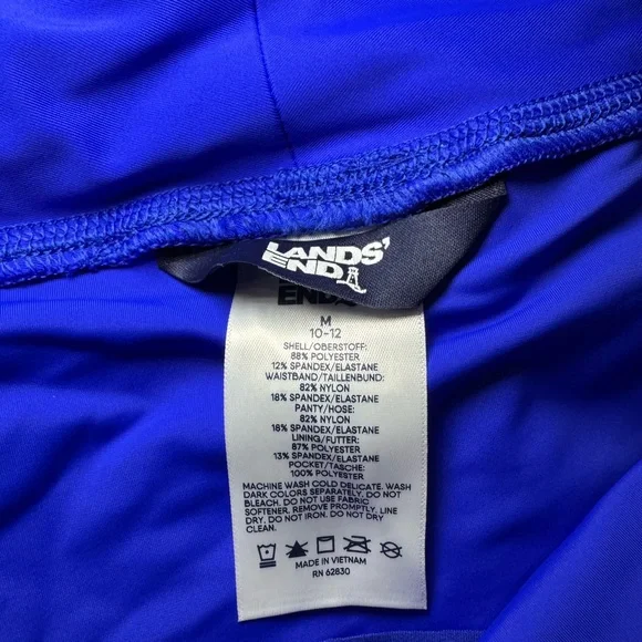 Lands’ End Women’s Swim Shorts - Blue Size Medium NWT - Picture 4 of 6